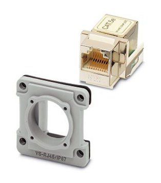 Фото VS-08-A-RJ45/MOD-1-IP67-SET-BU Комплект з'єднувача ETHERNET &ndash; 1689488 від Phoenix Contact