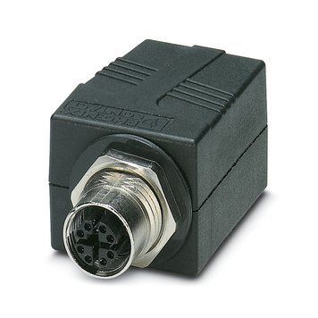 Фото VS-BH-M12FSX-10G-RJ45/180 Адаптер для прохідного монтажу &ndash; 1404549 від Phoenix Contact
