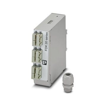 Фото FOC-FDX20-PP-SCD6-OM4-PT9 З'єднувальна коробка, 6xSC duplex &ndash; 1019698 від Phoenix Contact
