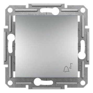 Фото Кнопка "дзвінок" самозаж. asfora алюм. &ndash; EPH0800161 від Schneider Electric